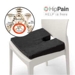 Coccyx Cushion - Tailbone Relief Sitting - Hip Pain Help
